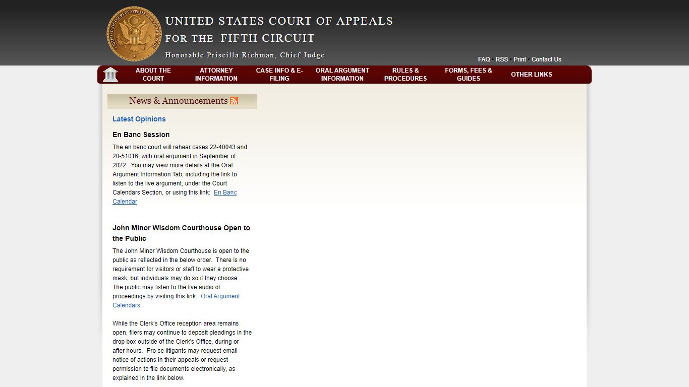 Fifth Circuit Court of Appeals